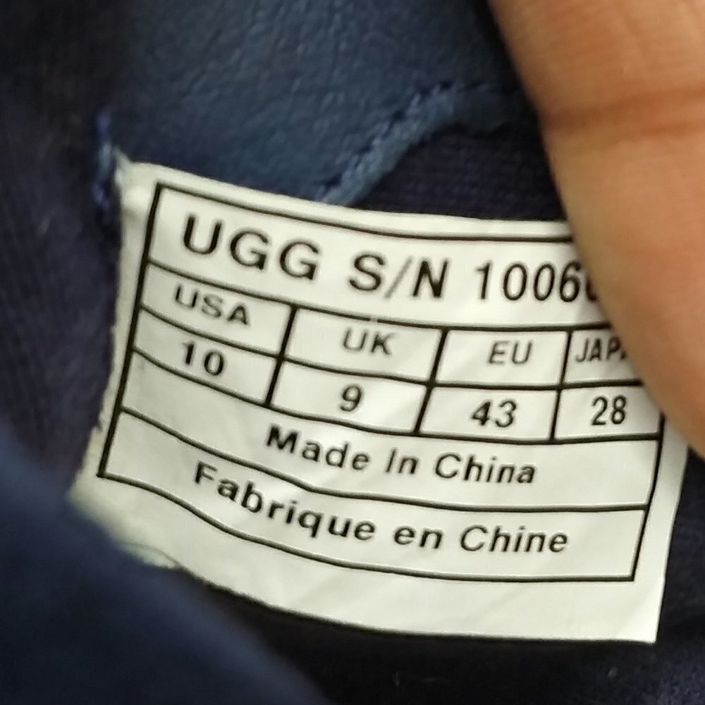UGG navy suede light weight Oxfords Sneakers sz.10 - Picture 2 of 14